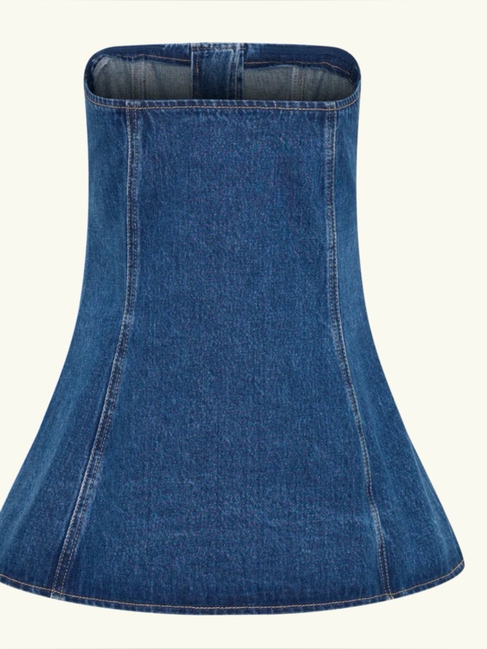 MESHKI Lennox Strapless Long Line Button Top - Picture 3 of 6